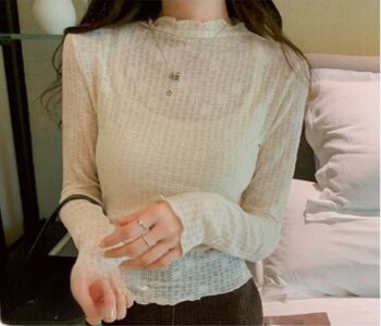 法式蕾絲緹花上衣｜優雅立體，細節滿分(二件組)